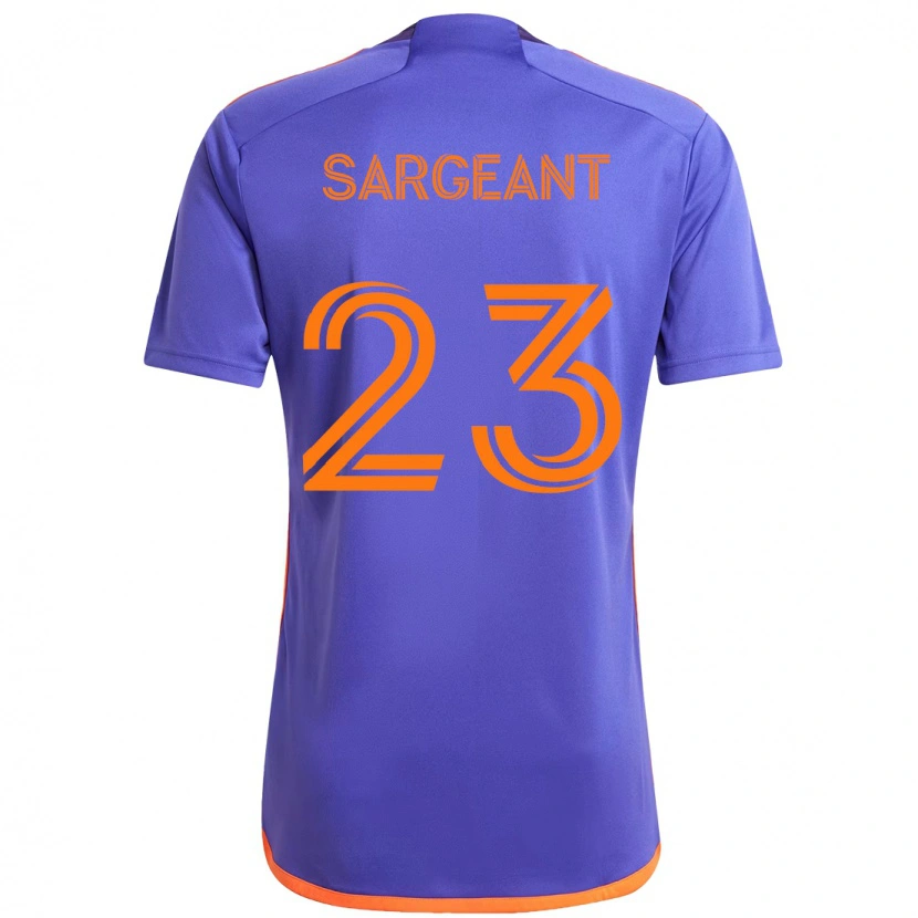 Danxen Kinder Kieran Sargeant #23 Orange Weiß Auswärtstrikot Trikot 2025/26 T-Shirt Schweiz