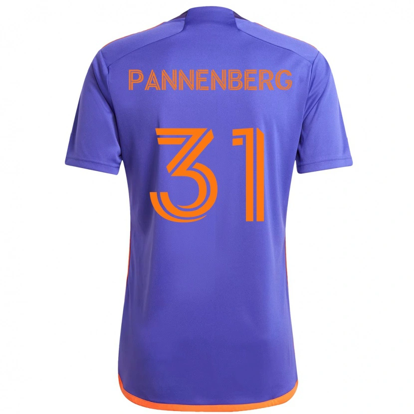 Danxen Kinder Andrew Pannenberg #31 Orange Weiß Auswärtstrikot Trikot 2025/26 T-Shirt Schweiz