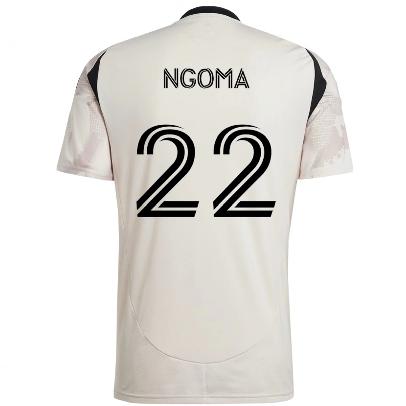 Danxen Kinder Serge Ngoma Jr. #22 Rot Schwarz Auswärtstrikot Trikot 2025/26 T-Shirt Schweiz