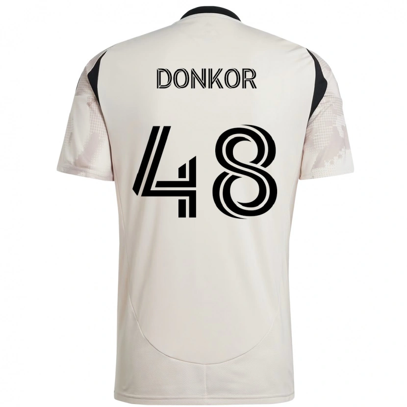 Danxen Kinder Ronald Donkor #48 Rot Schwarz Auswärtstrikot Trikot 2025/26 T-Shirt Schweiz