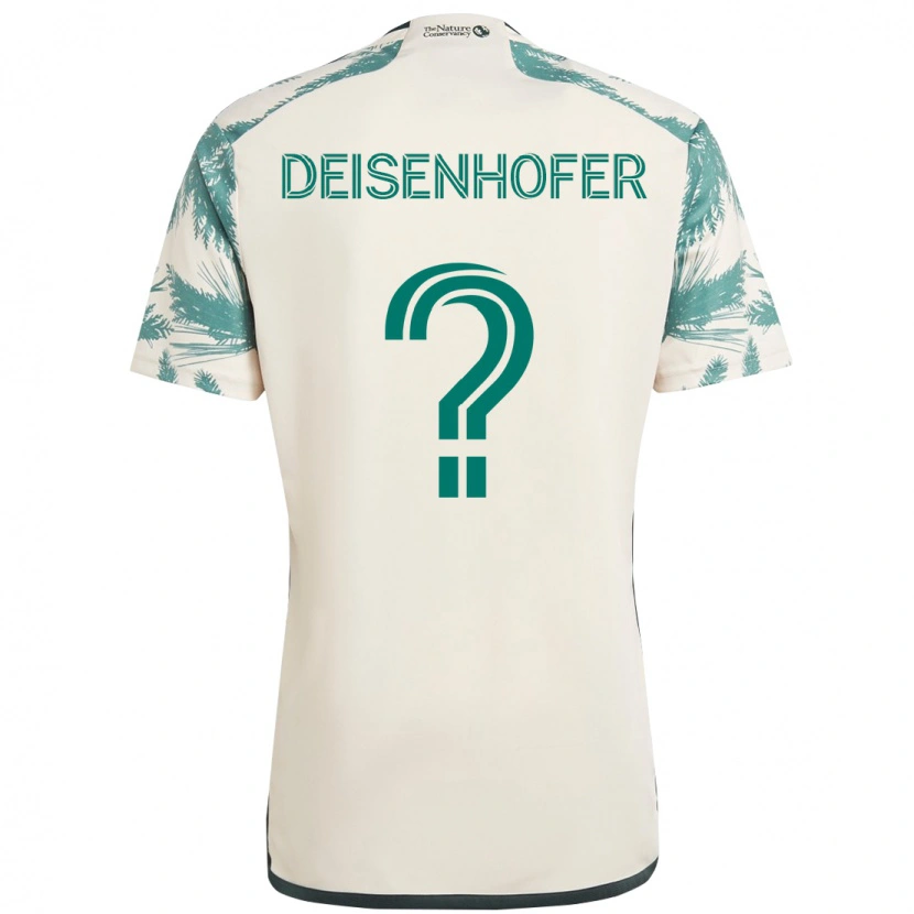 Danxen Kinder Maximilian Deisenhofer #0 Schwarz Braun Auswärtstrikot Trikot 2025/26 T-Shirt Schweiz