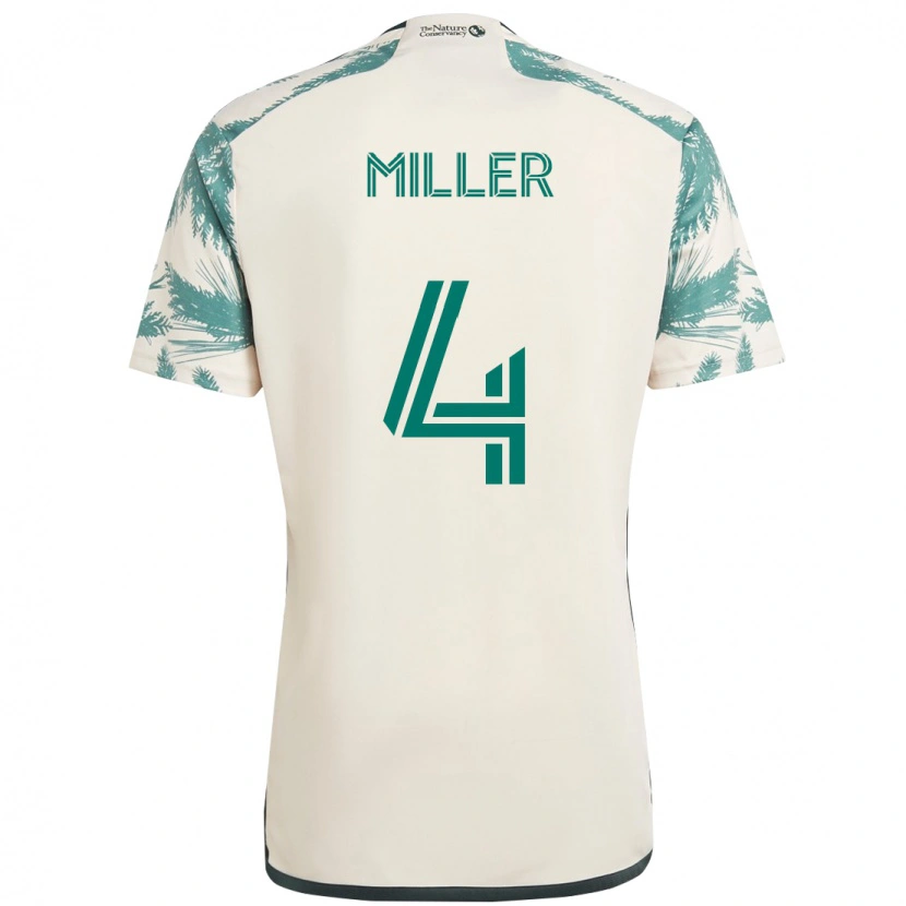 Danxen Kinder Kamal Miller #4 Schwarz Braun Auswärtstrikot Trikot 2025/26 T-Shirt Schweiz