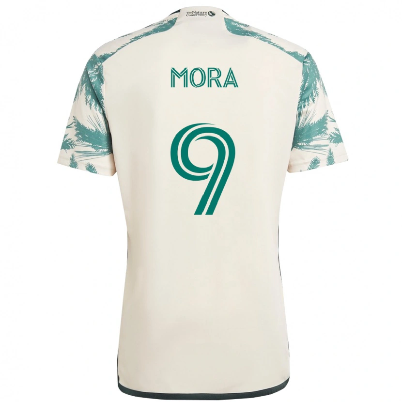Danxen Kinder Felipe Mora #9 Schwarz Braun Auswärtstrikot Trikot 2025/26 T-Shirt Schweiz