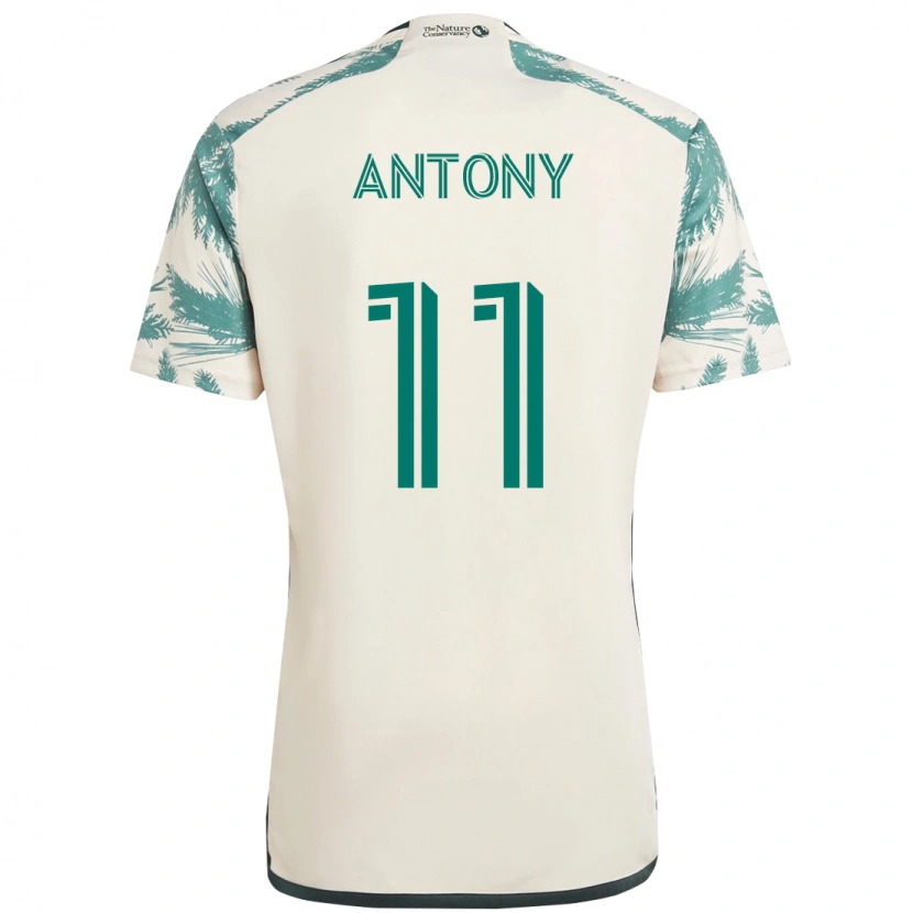 Danxen Kinder Antony #11 Schwarz Braun Auswärtstrikot Trikot 2025/26 T-Shirt Schweiz