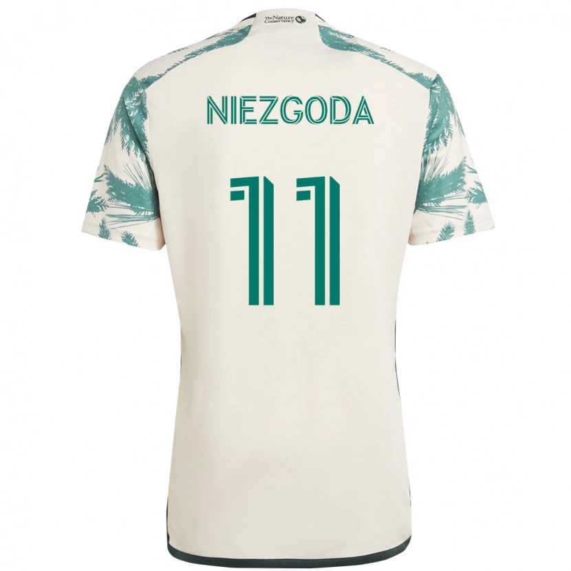 Danxen Kinder Jaroslaw Niezgoda #11 Schwarz Braun Auswärtstrikot Trikot 2025/26 T-Shirt Schweiz