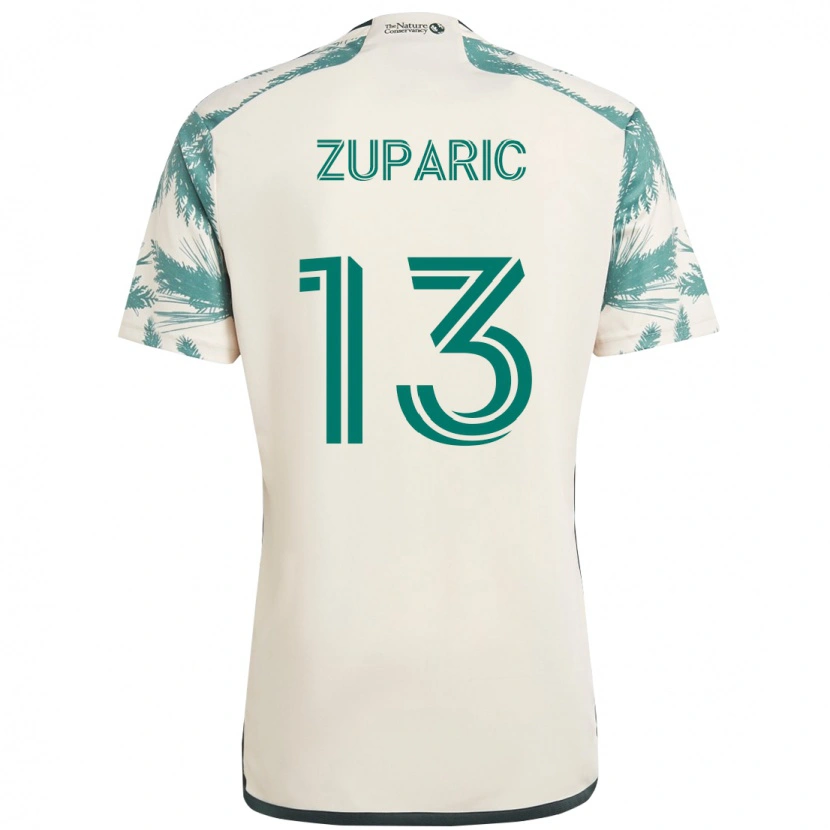Danxen Kinder Dario Župarić #13 Schwarz Braun Auswärtstrikot Trikot 2025/26 T-Shirt Schweiz