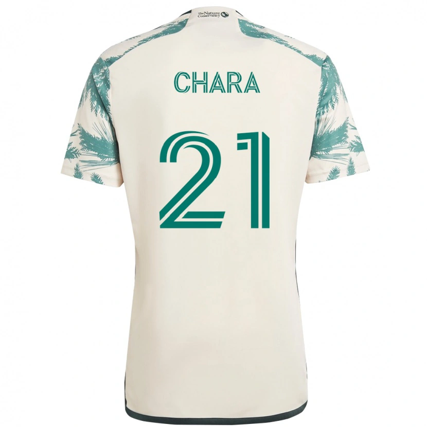 Danxen Kinder Diego Chará #21 Schwarz Braun Auswärtstrikot Trikot 2025/26 T-Shirt Schweiz