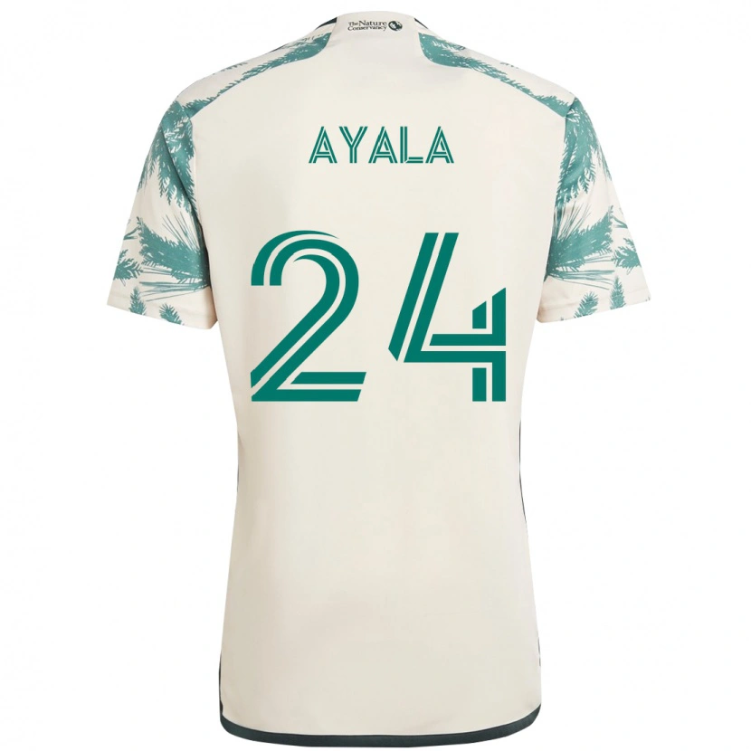 Danxen Kinder David Ayala #24 Schwarz Braun Auswärtstrikot Trikot 2025/26 T-Shirt Schweiz