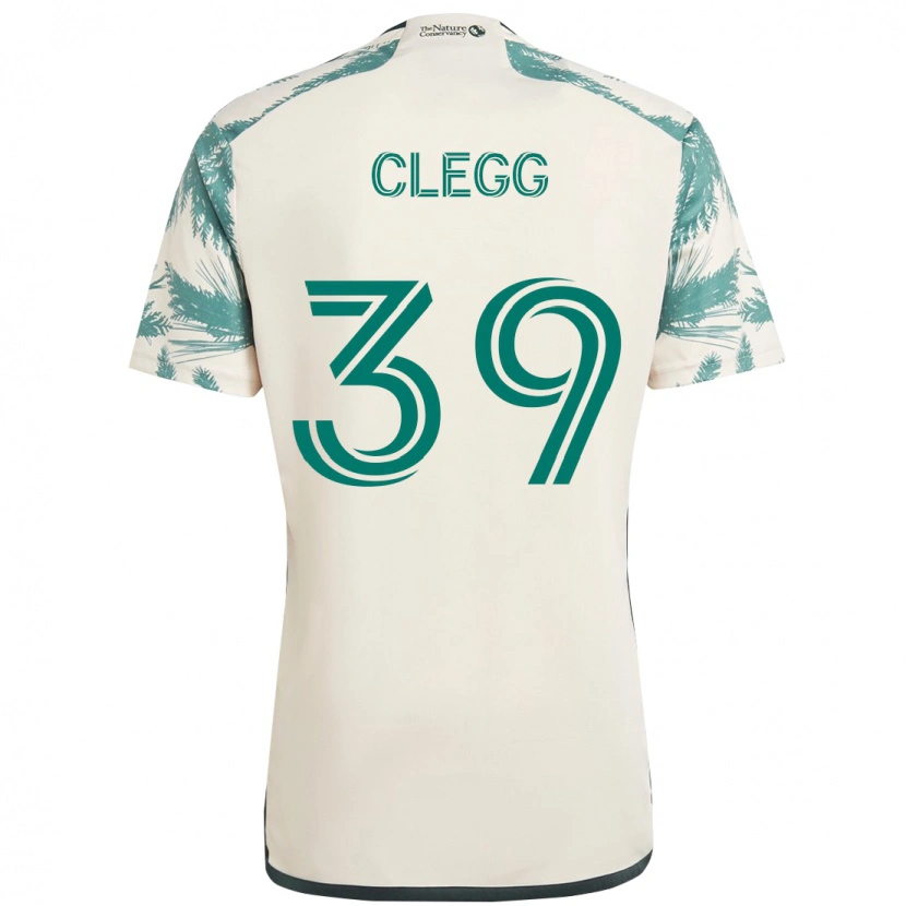 Danxen Kinder Tyler Clegg #39 Schwarz Braun Auswärtstrikot Trikot 2025/26 T-Shirt Schweiz