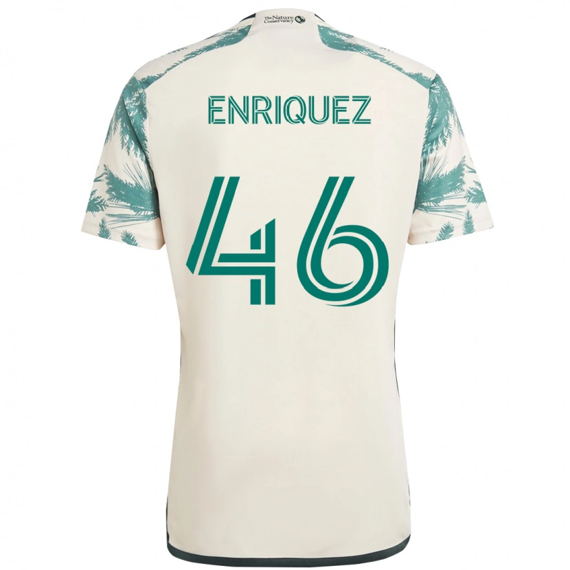 Danxen Kinder Adolfo Enriquez #46 Schwarz Braun Auswärtstrikot Trikot 2025/26 T-Shirt Schweiz