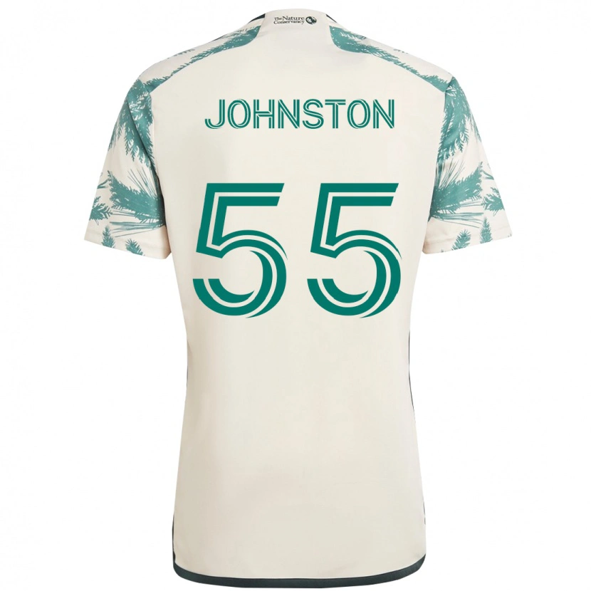 Danxen Kinder Malcolm Johnston #55 Schwarz Braun Auswärtstrikot Trikot 2025/26 T-Shirt Schweiz