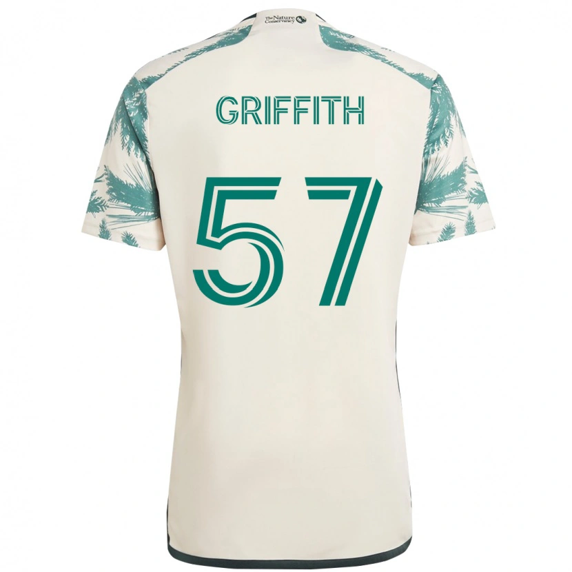 Danxen Kinder Víctor Griffith #57 Schwarz Braun Auswärtstrikot Trikot 2025/26 T-Shirt Schweiz