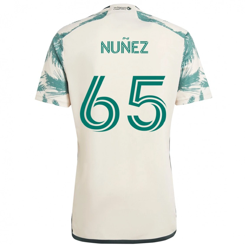 Danxen Kinder Daniel Núñez #65 Schwarz Braun Auswärtstrikot Trikot 2025/26 T-Shirt Schweiz