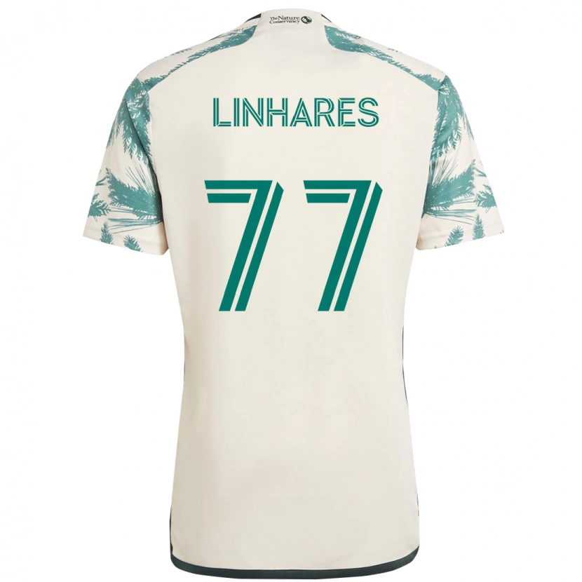 Danxen Kinder Kyle Linhares #77 Schwarz Braun Auswärtstrikot Trikot 2025/26 T-Shirt Schweiz
