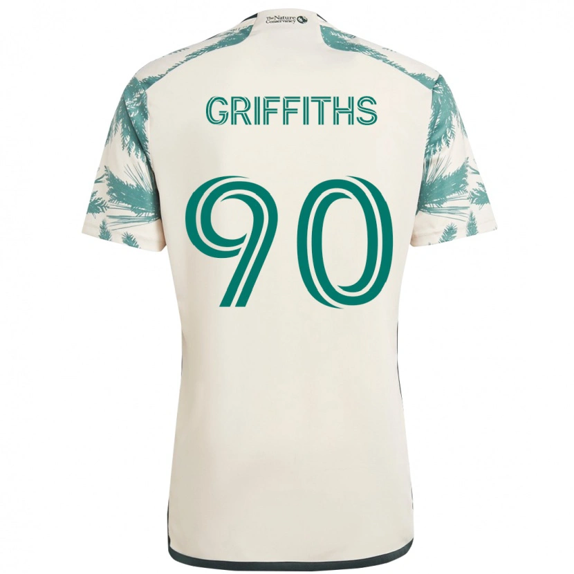 Danxen Kinder Reo Griffiths #90 Schwarz Braun Auswärtstrikot Trikot 2025/26 T-Shirt Schweiz