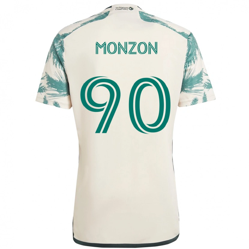 Danxen Kinder Florián Monzón #90 Schwarz Braun Auswärtstrikot Trikot 2025/26 T-Shirt Schweiz