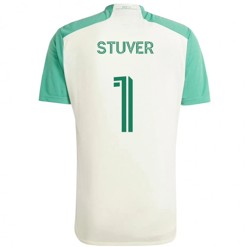 Danxen Kinder Brad Stuver #1 Grün Schwarz Auswärtstrikot Trikot 2025/26 T-Shirt Schweiz