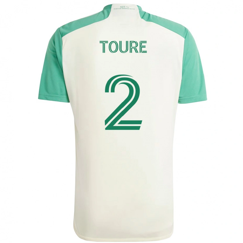 Danxen Kinder Cheick Touré #2 Grün Schwarz Auswärtstrikot Trikot 2025/26 T-Shirt Schweiz