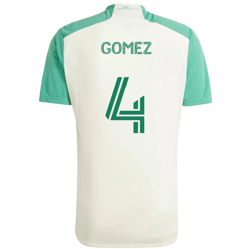 Danxen Kinder Antonio Gomez #4 Grün Schwarz Auswärtstrikot Trikot 2025/26 T-Shirt Schweiz