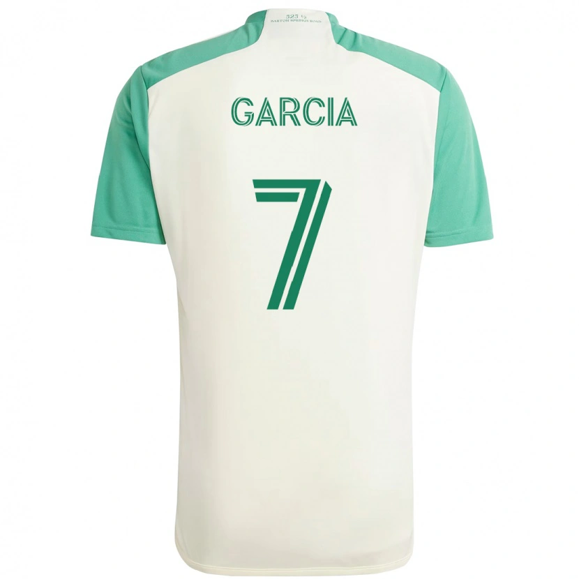 Danxen Kinder Anthony García #7 Grün Schwarz Auswärtstrikot Trikot 2025/26 T-Shirt Schweiz