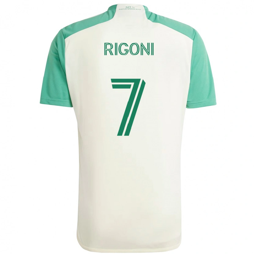 Danxen Kinder Emiliano Rigoni #7 Grün Schwarz Auswärtstrikot Trikot 2025/26 T-Shirt Schweiz