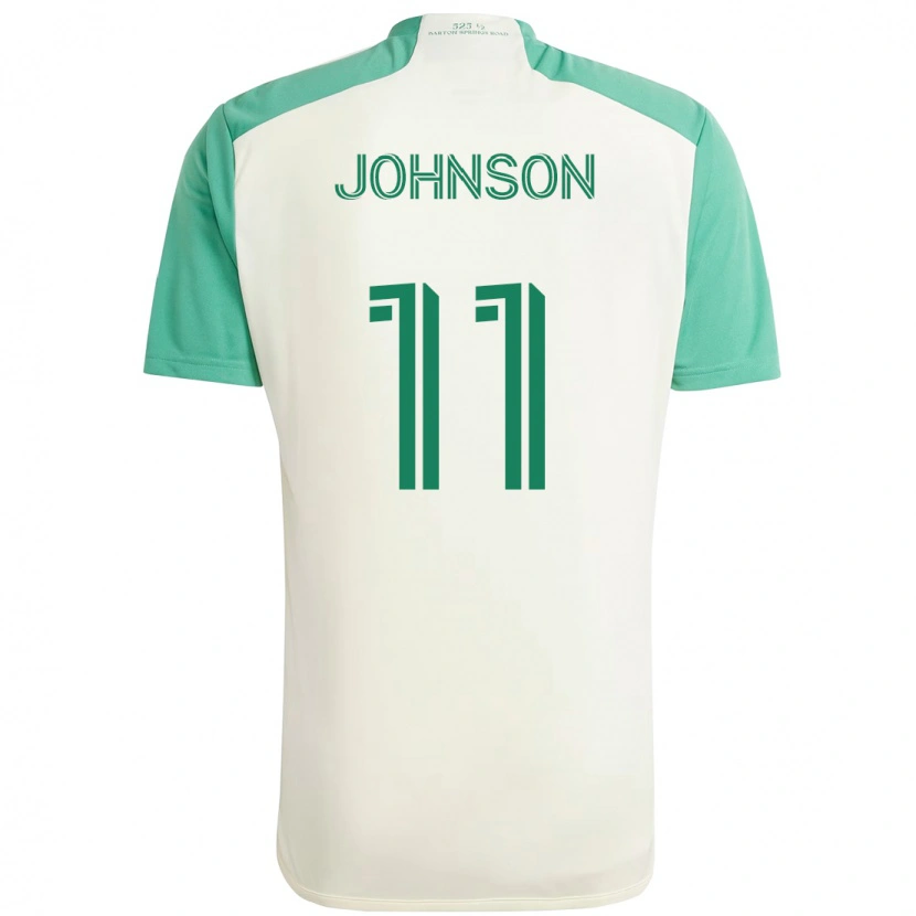 Danxen Kinder Emmanuel Johnson #11 Grün Schwarz Auswärtstrikot Trikot 2025/26 T-Shirt Schweiz