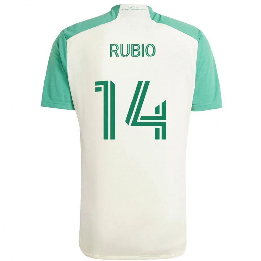 Danxen Kinder Diego Rubio #14 Grün Schwarz Auswärtstrikot Trikot 2025/26 T-Shirt Schweiz