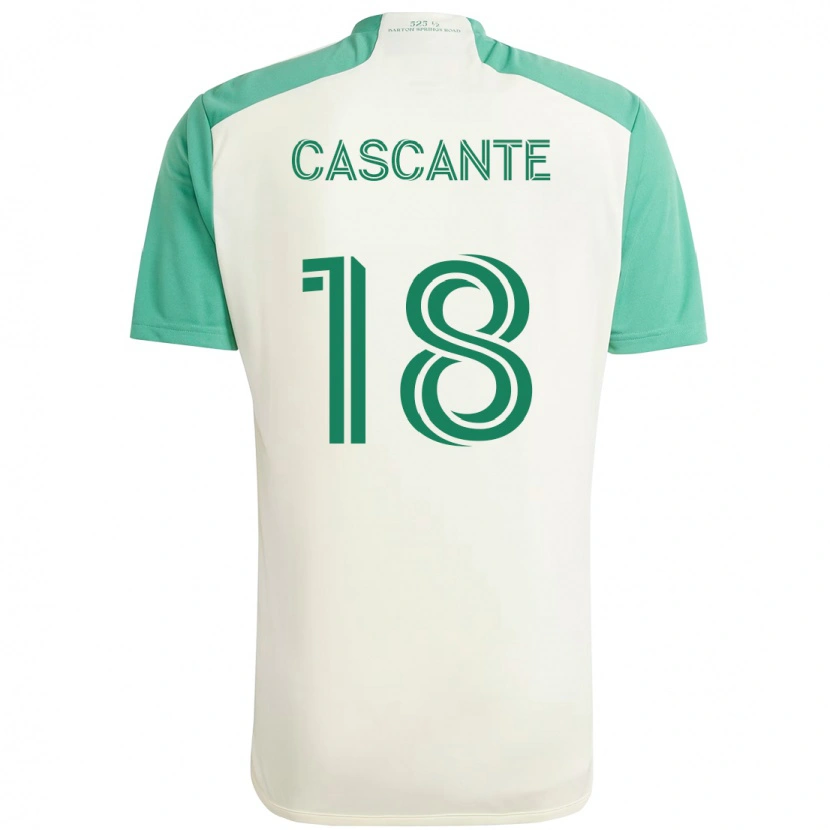 Danxen Kinder Julio Cascante #18 Grün Schwarz Auswärtstrikot Trikot 2025/26 T-Shirt Schweiz