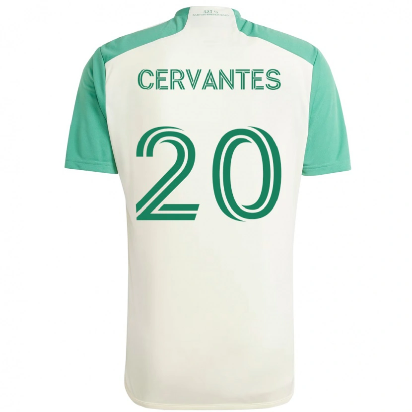 Danxen Kinder Aaron Cervantes #20 Grün Schwarz Auswärtstrikot Trikot 2025/26 T-Shirt Schweiz