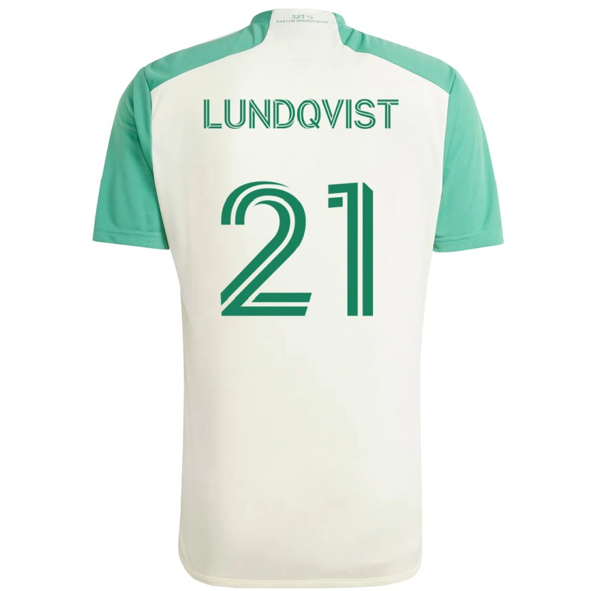 Danxen Kinder Adam Lundqvist #21 Grün Schwarz Auswärtstrikot Trikot 2025/26 T-Shirt Schweiz