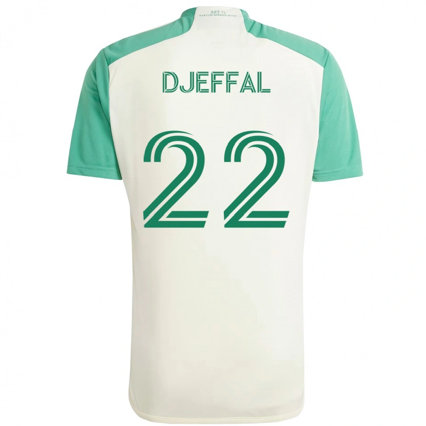 Danxen Kinder Sofiane Djeffal #22 Grün Schwarz Auswärtstrikot Trikot 2025/26 T-Shirt Schweiz