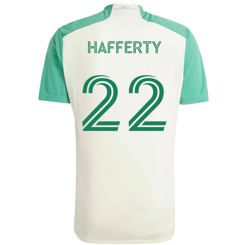 Danxen Kinder Joe Hafferty #22 Grün Schwarz Auswärtstrikot Trikot 2025/26 T-Shirt Schweiz