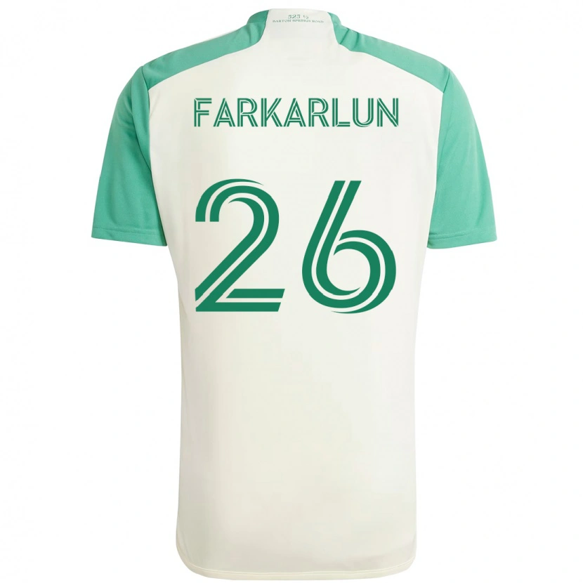 Danxen Kinder Jimmy Farkarlun #26 Grün Schwarz Auswärtstrikot Trikot 2025/26 T-Shirt Schweiz