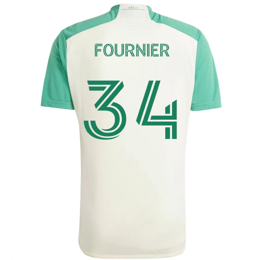Danxen Kinder Drake Fournier #34 Grün Schwarz Auswärtstrikot Trikot 2025/26 T-Shirt Schweiz