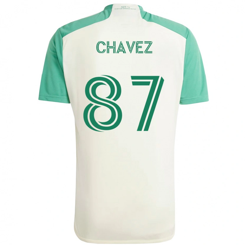 Danxen Kinder Alfonso Ocampo-Chávez #87 Grün Schwarz Auswärtstrikot Trikot 2025/26 T-Shirt Schweiz