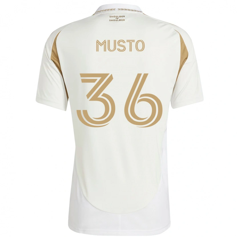 Danxen Kinder Tommy Musto #36 Weiß Braun Auswärtstrikot Trikot 2025/26 T-Shirt Schweiz