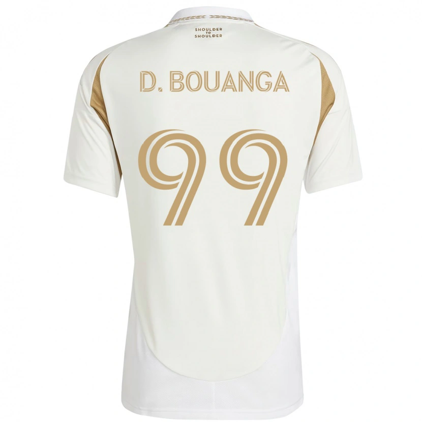 Danxen Kinder Denis Bouanga #99 Weiß Braun Auswärtstrikot Trikot 2025/26 T-Shirt Schweiz