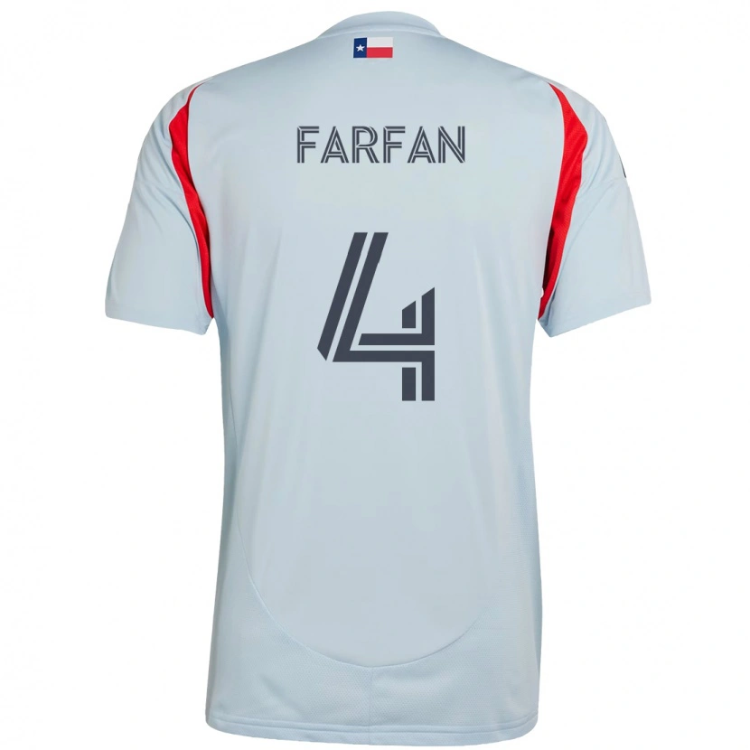 Danxen Kinder Marco Farfán #4 Rot Marineblau Auswärtstrikot Trikot 2025/26 T-Shirt Schweiz