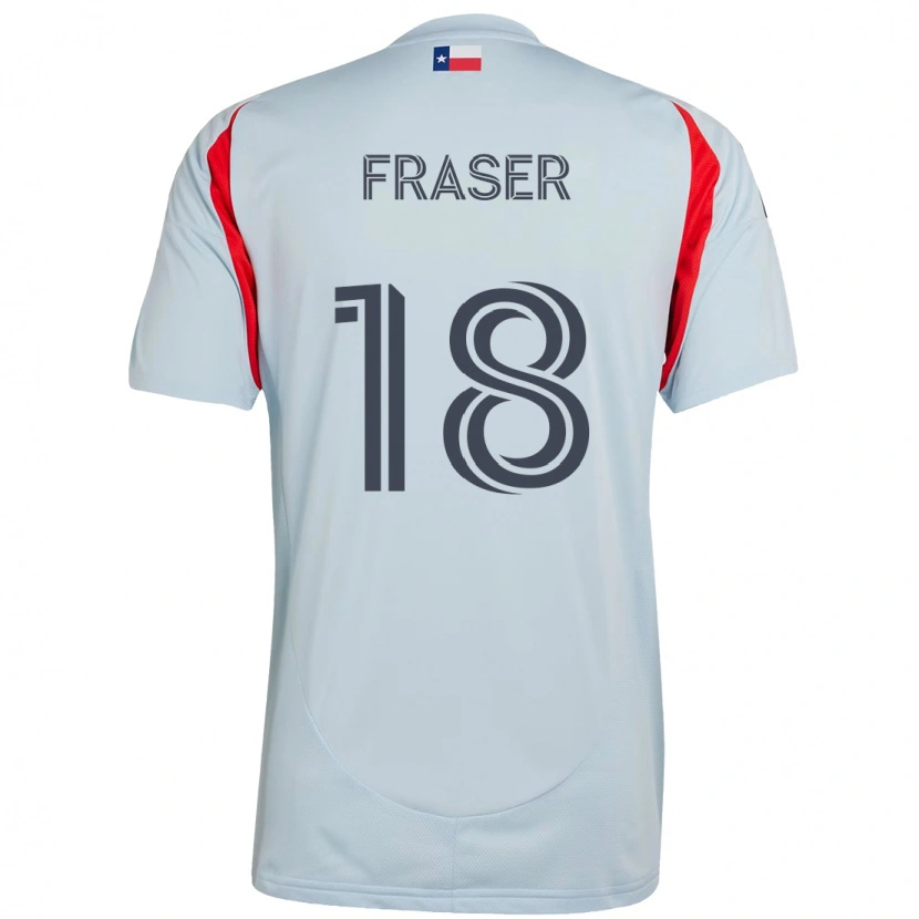 Danxen Kinder Liam Fraser #18 Rot Marineblau Auswärtstrikot Trikot 2025/26 T-Shirt Schweiz