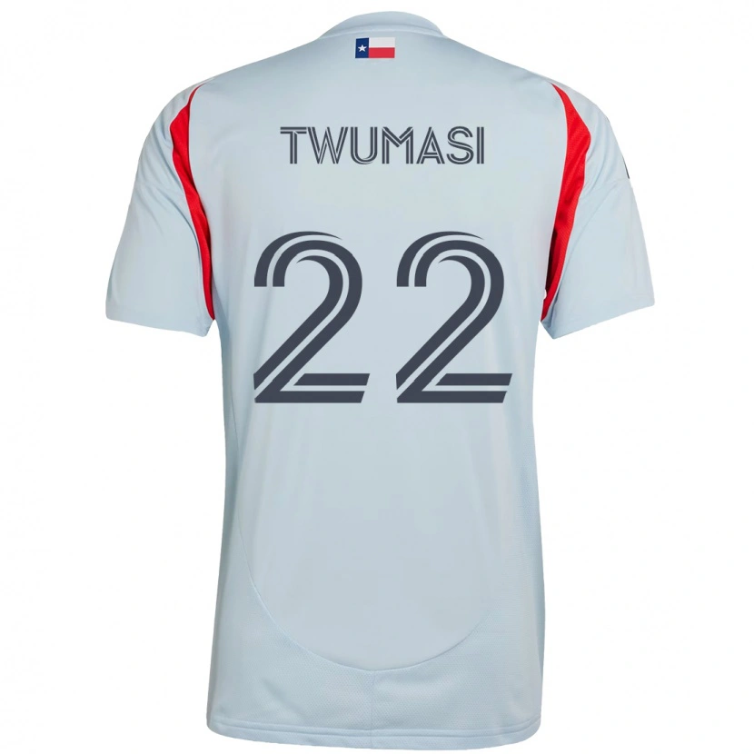 Danxen Kinder Ema Twumasi #22 Rot Marineblau Auswärtstrikot Trikot 2025/26 T-Shirt Schweiz