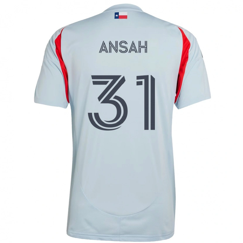 Danxen Kinder Eugene Ansah #31 Rot Marineblau Auswärtstrikot Trikot 2025/26 T-Shirt Schweiz