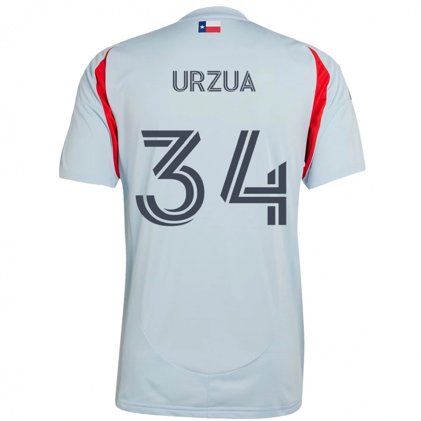 Danxen Kinder Alejandro Urzua #34 Rot Marineblau Auswärtstrikot Trikot 2025/26 T-Shirt Schweiz