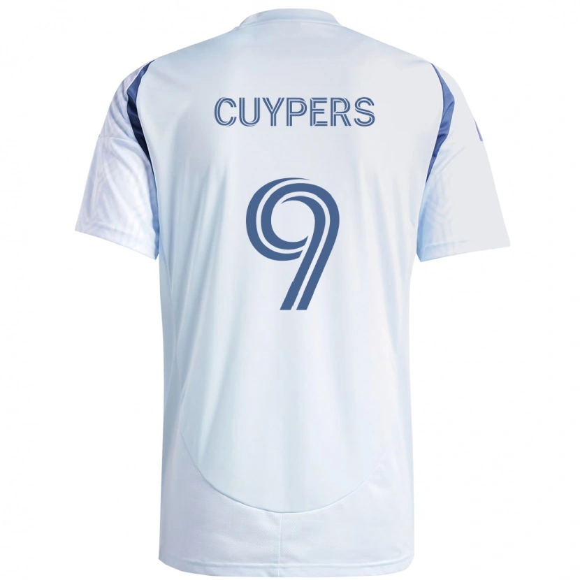 Danxen Kinder Hugo Cuypers #9 Rot Weiß Auswärtstrikot Trikot 2025/26 T-Shirt Schweiz