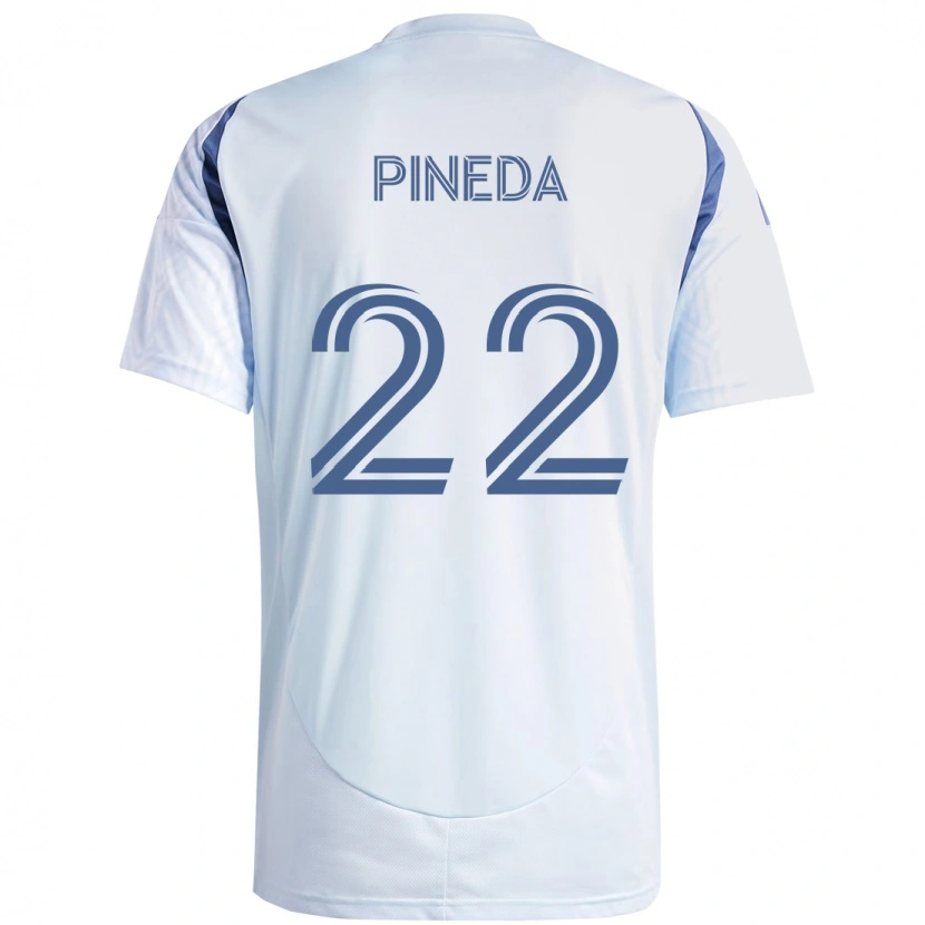 Danxen Kinder Mauricio Pineda #22 Rot Weiß Auswärtstrikot Trikot 2025/26 T-Shirt Schweiz
