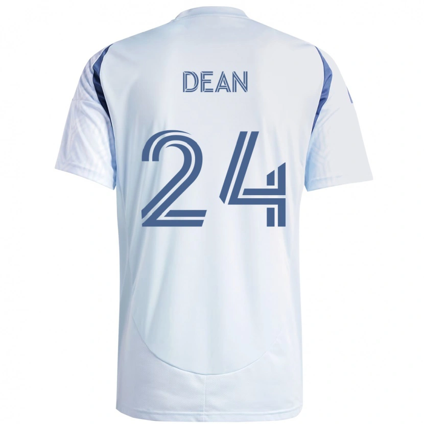 Danxen Kinder Jonathan Dean #24 Rot Weiß Auswärtstrikot Trikot 2025/26 T-Shirt Schweiz
