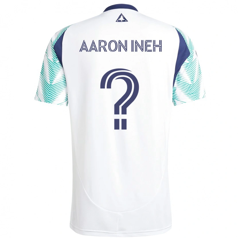 Danxen Kinder Aaron Ineh #0 Weiß Blau Auswärtstrikot Trikot 2025/26 T-Shirt Schweiz