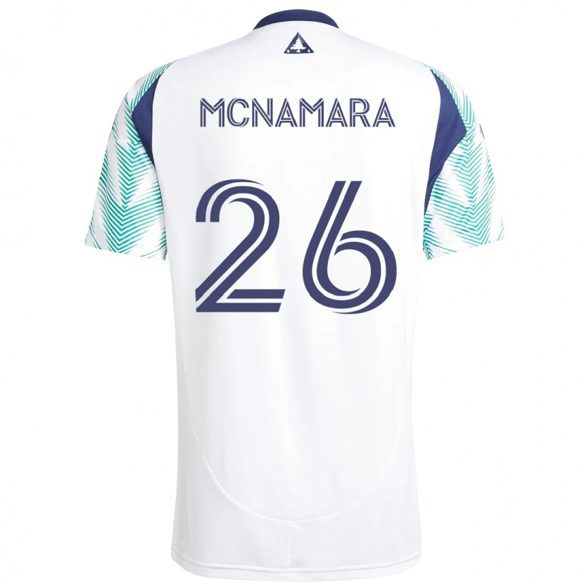 Danxen Kinder Tommy Mcnamara #26 Weiß Blau Auswärtstrikot Trikot 2025/26 T-Shirt Schweiz