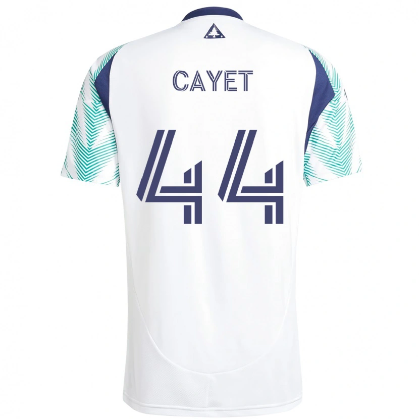 Danxen Kinder Pierre Cayet #44 Weiß Blau Auswärtstrikot Trikot 2025/26 T-Shirt Schweiz
