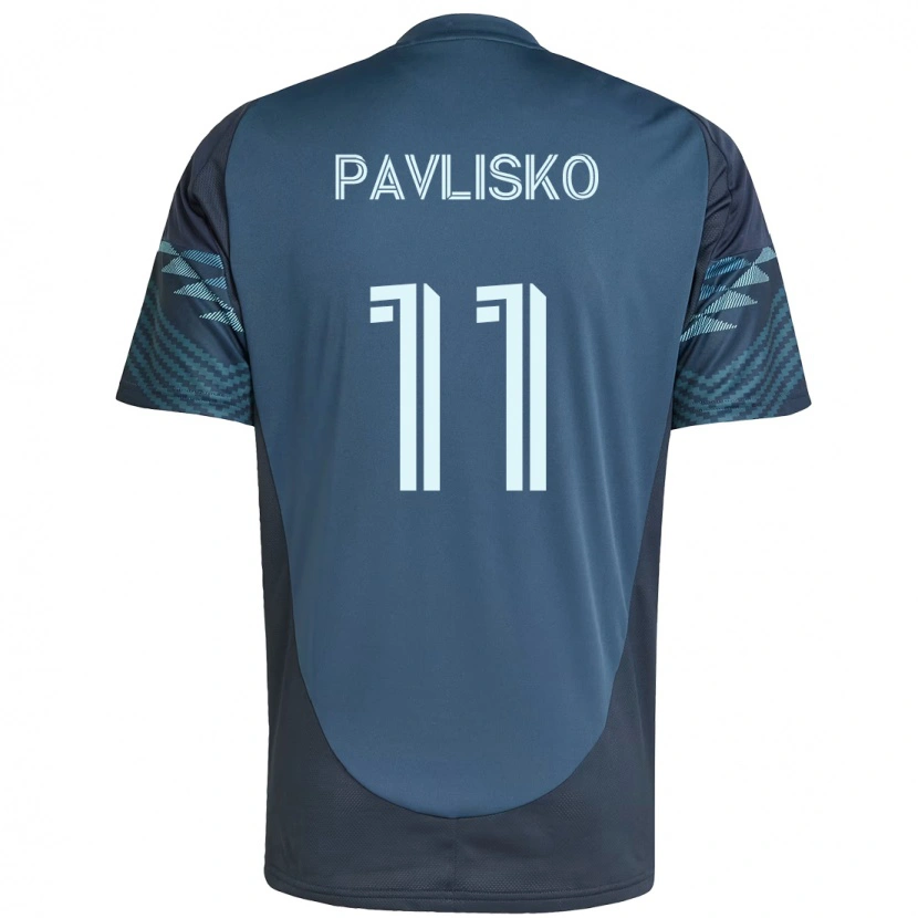 Danxen Kinder Kirsten Pavlisko #11 Grün Weiß Auswärtstrikot Trikot 2025/26 T-Shirt Schweiz