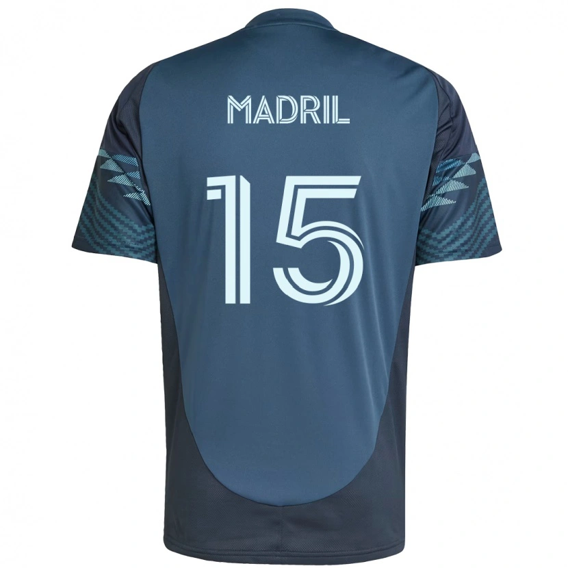 Danxen Kinder Emily Madril #15 Grün Weiß Auswärtstrikot Trikot 2025/26 T-Shirt Schweiz